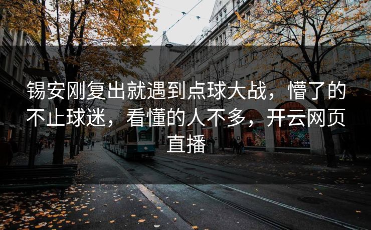 锡安刚复出就遇到点球大战，懵了的不止球迷，看懂的人不多，开云网页直播
